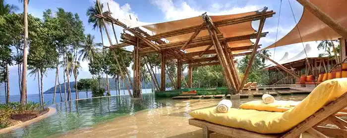 Pool at Soneva Kiri luxury resort on Koh Kood, Thailand