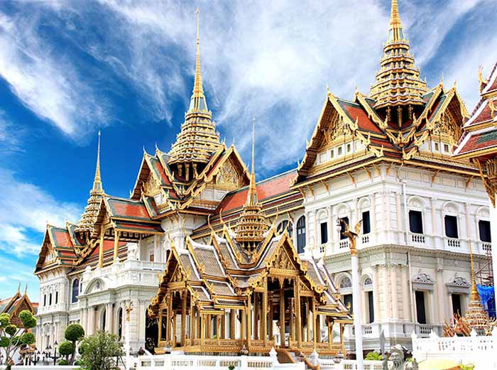 Bangkok Royal Palace gilded structures