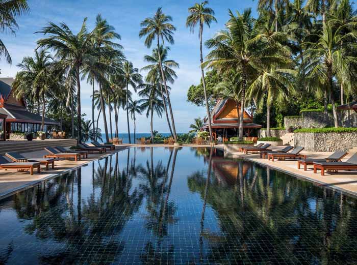 Pool at Amanpuri luxury resort, Phuket, Thailand