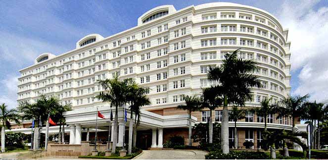 Exterios of Park Hyatt luxury hotel in Saigon, Vietnam