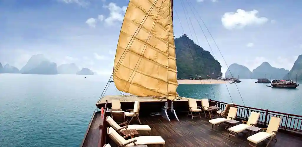 Halong Bay Vietnam luxury boat cruising