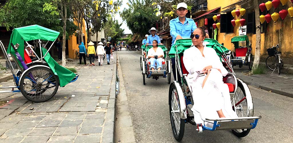 Cyclo ride in Hoi An, Vietnam
