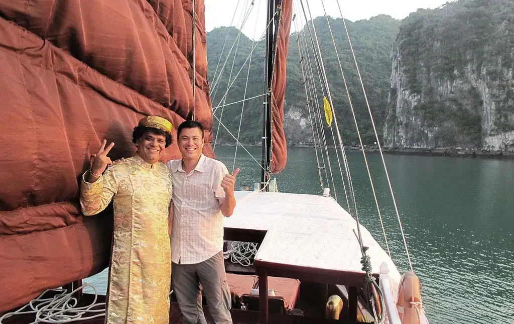 Private cruise ship on Halong Bay