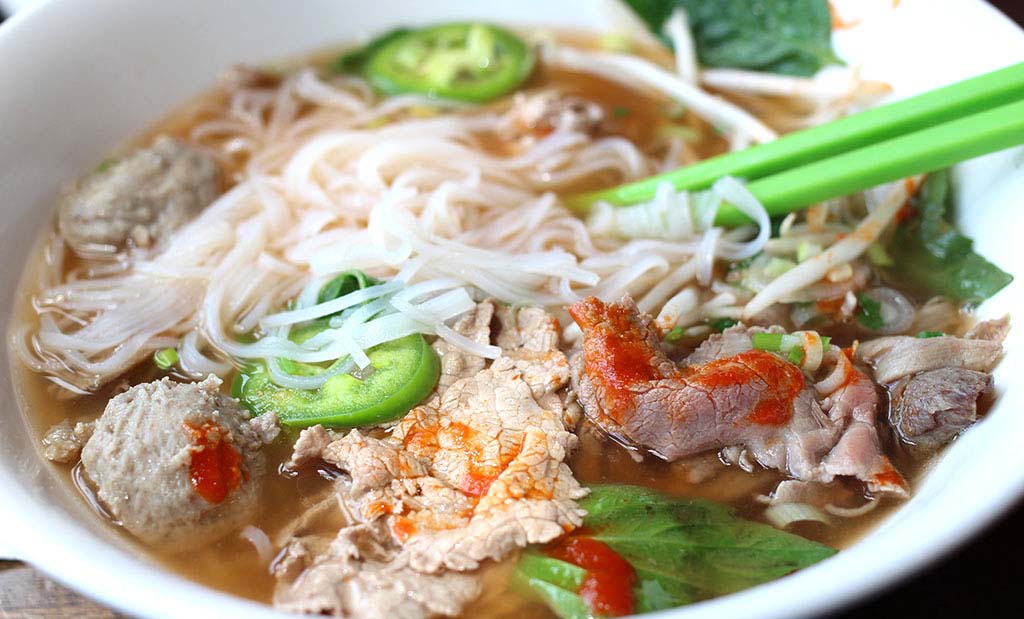Vietnamese pho (soup)