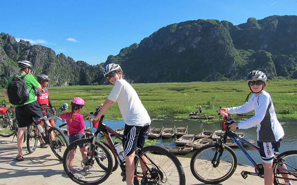 Biking in Ninh Binh, Vietnam
