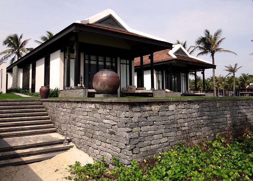 Beachfront luxury villa at the Four Season's Nam Hai, Hoi An, Vietnam