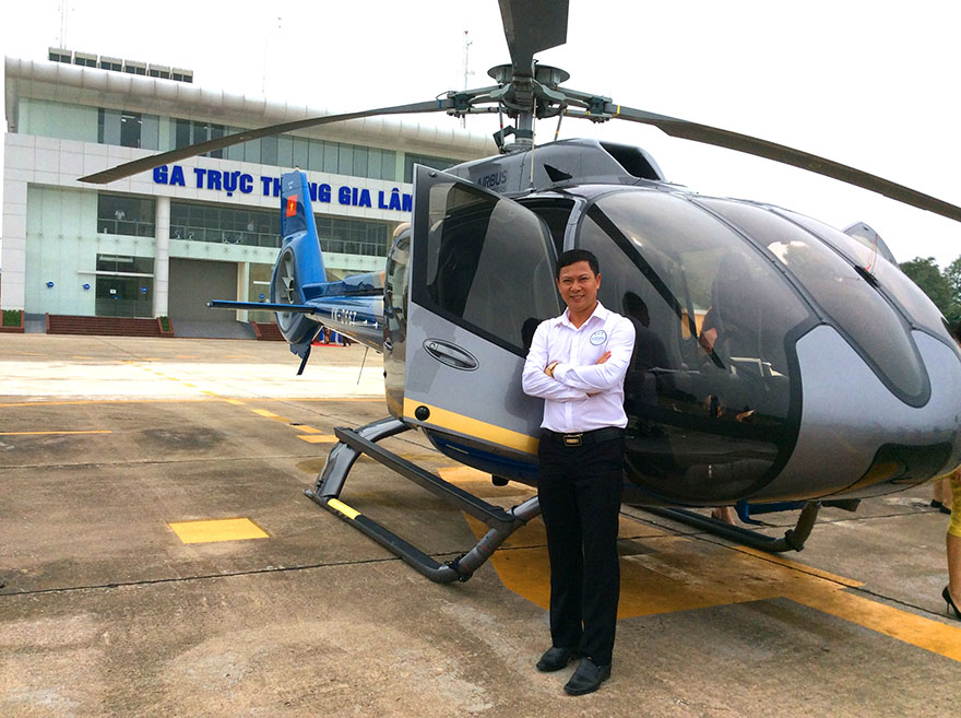 Private EC135 Helicopter charter in Vietnam