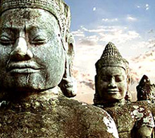 Angkor Thom guardian statue