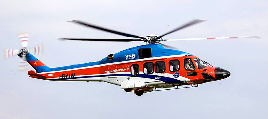 Private helicopter charter in Vietnam